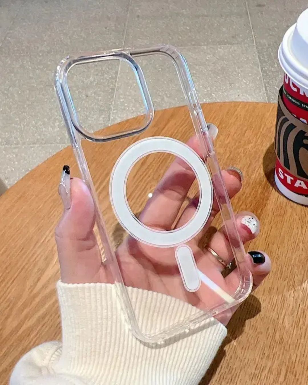 MagSafe Anti Yellow Clear Case For iPhone 15