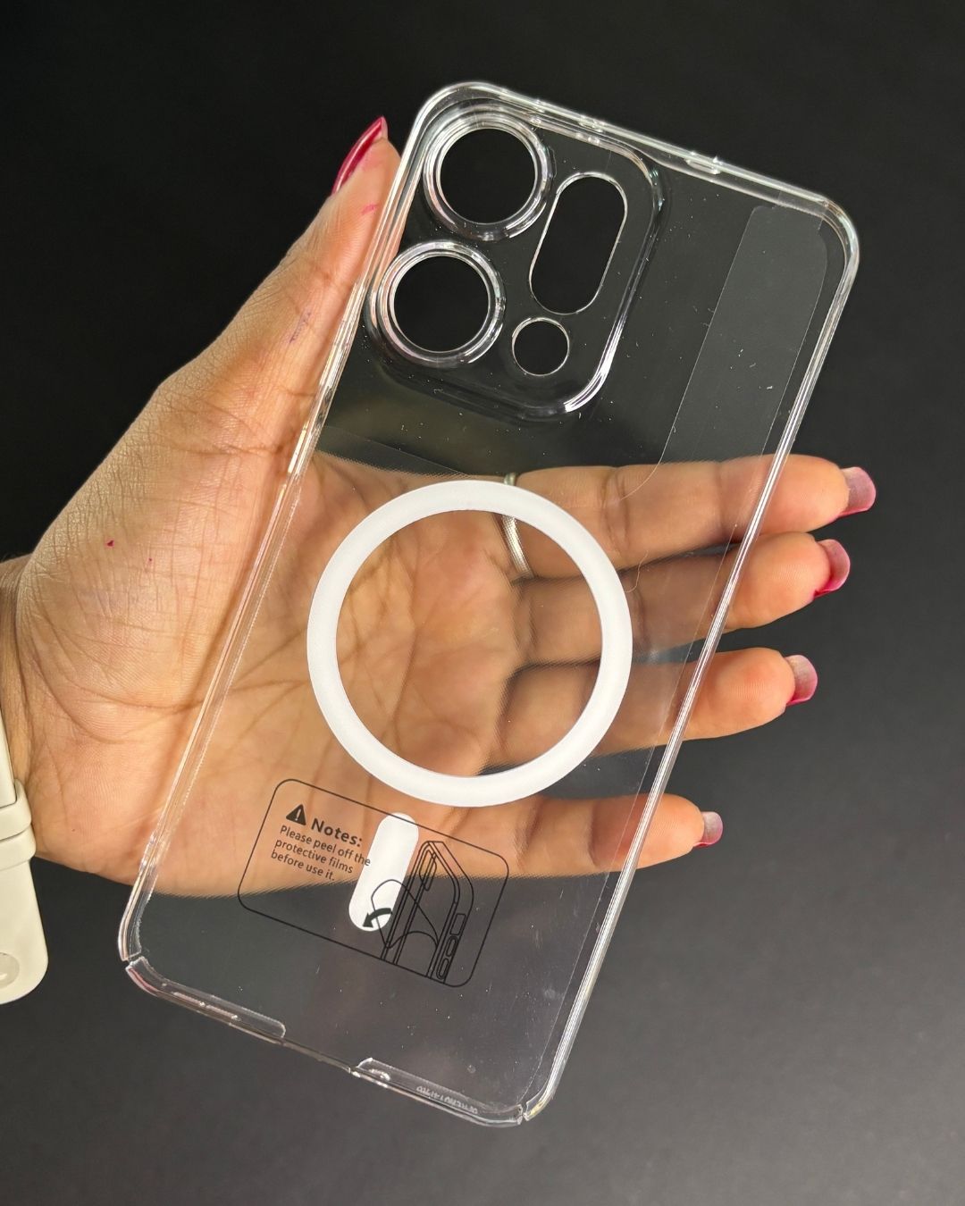 MagSafe Anti Yellow Clear Case For Oppo Reno 14 Pro