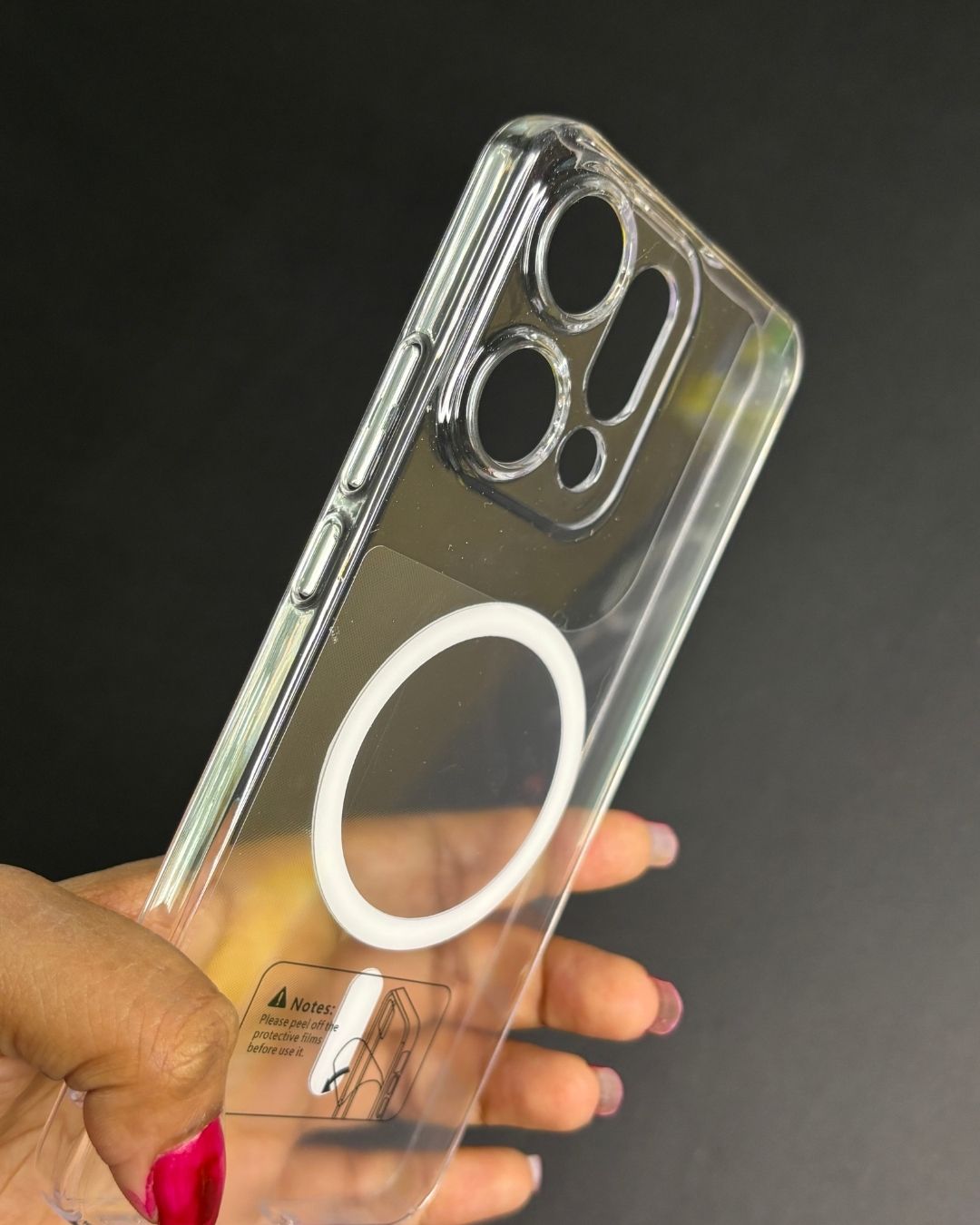 MagSafe Anti Yellow Clear Case For Oppo Reno 14 Pro