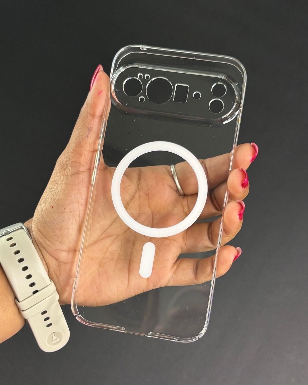 MagSafe Anti Yellow Clear Case For Google Pixel 9 Pro XL